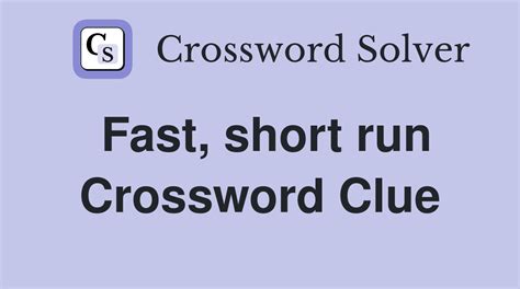 run crossword clue